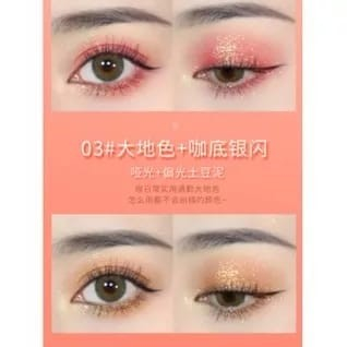 Lameila Lamailai Palet Eyeshadow Matte 2 Warna Eyeshadow Glitter LML5121