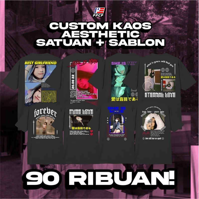 Kaos Bucin Aesthetic Streetwear