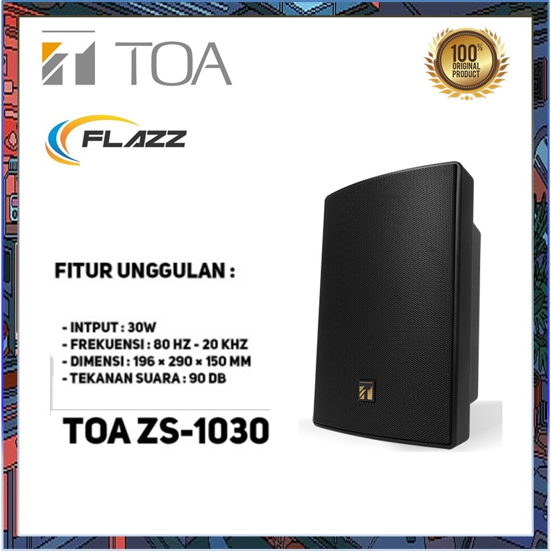 Speaker TOA ZS-1030B ZS-1030 B ZS1030B ZS1030 B 1030B Black
