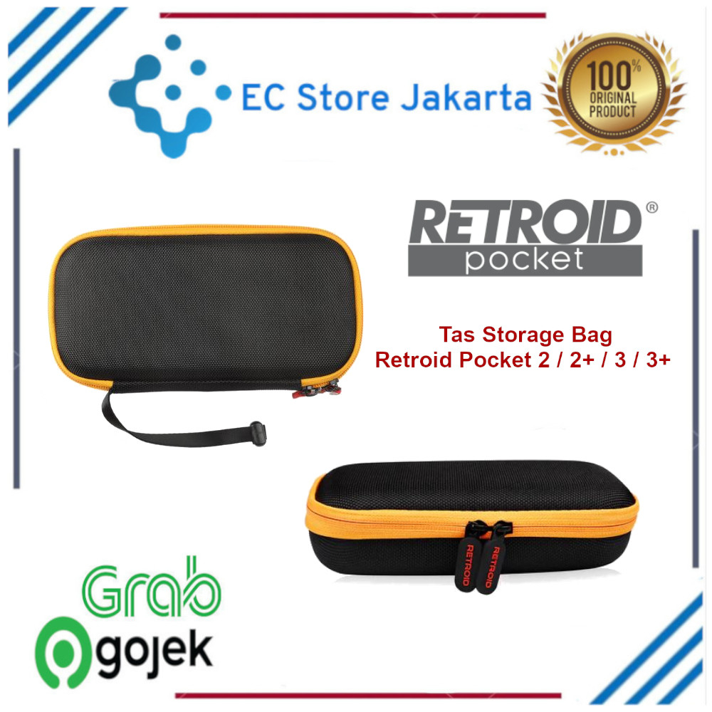 Tas Carrying Case Storage Bag for Retroid Pocket 2 / 2+ / 3 / 3+