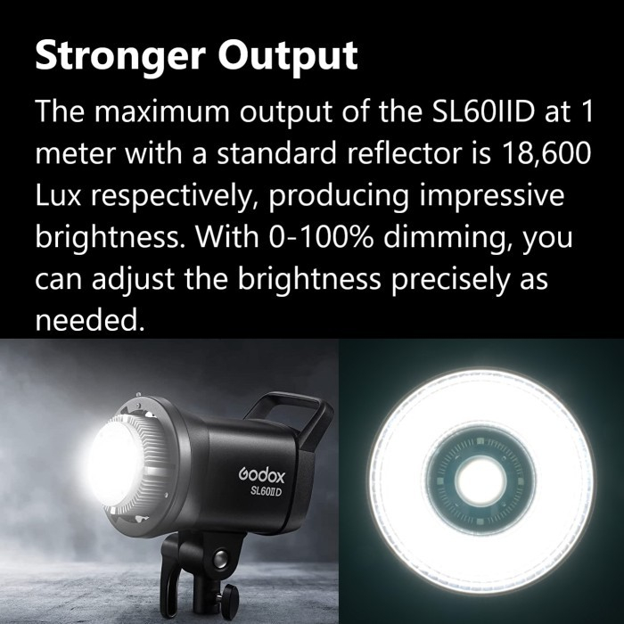 Godox SL60IID Daylight LED Studio Video Light SL60II D SL60 II D