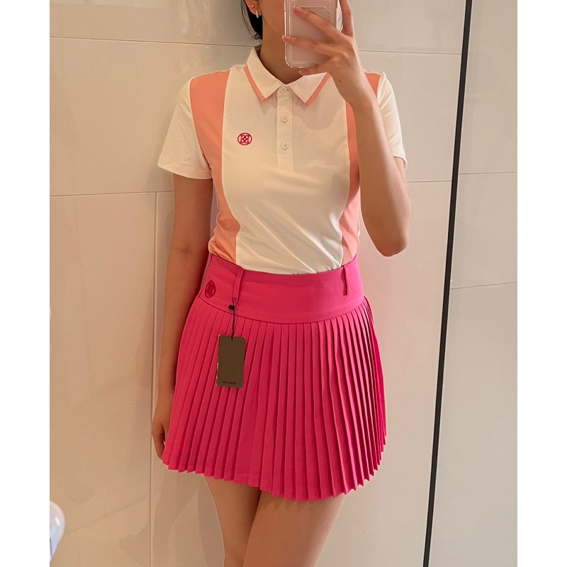 gfore g/fore color block polo golf polo baju golf wanita