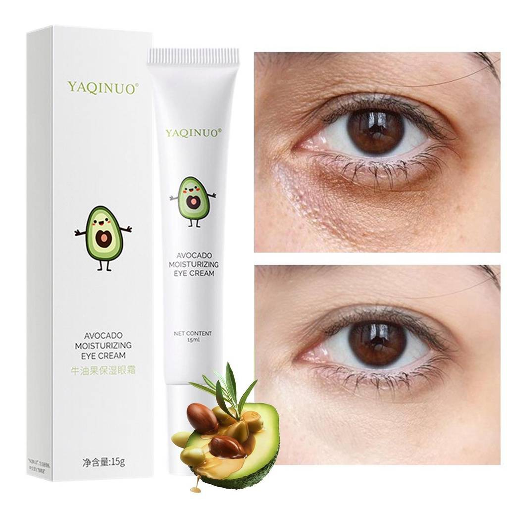 Avocado YAQINUO Moisturizing eye cream / Penghilang Milia Lemak Bawah Mata / Eye cream Anti wrinkle