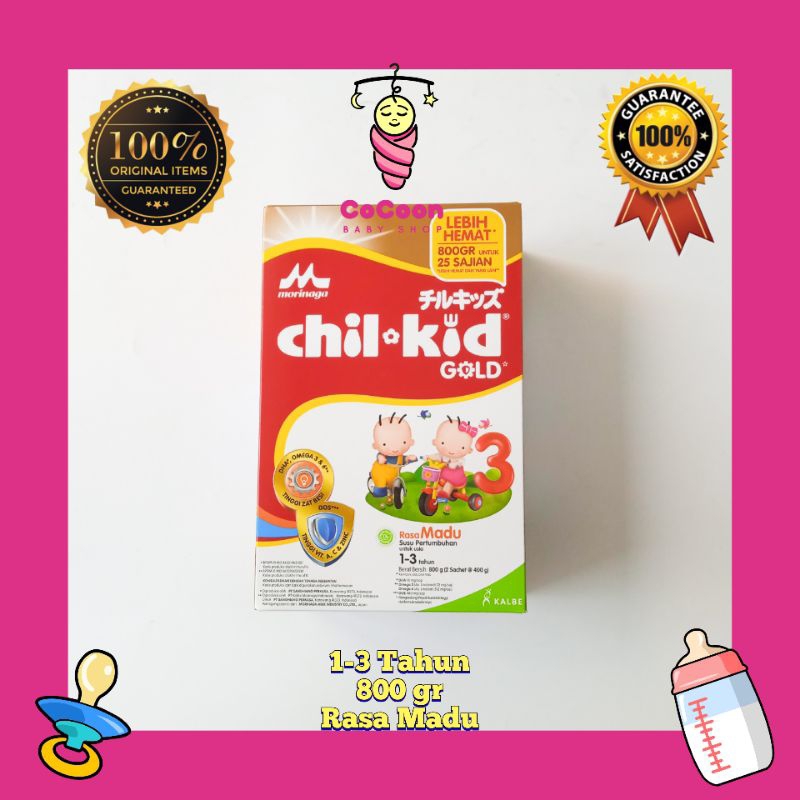 Susu Formula Bayi Morinaga Chil Kid Chilkid Gold 800g 800 gr Madu