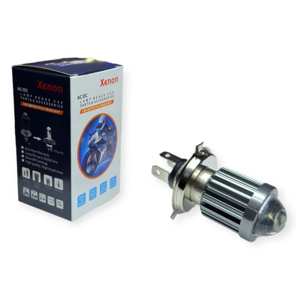 Xenon Lampu Depan Led H4 Bohlam Lampu Depan Led H4 Laser Lampu Depan Utama H4 Universal R15,Vixion,Byson,Versa,Cb150r,Scoopy Dan Motor Lain Nya