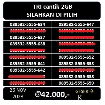 NOMOR CANTIK TRI NOMOR CANTIK TRHEE
