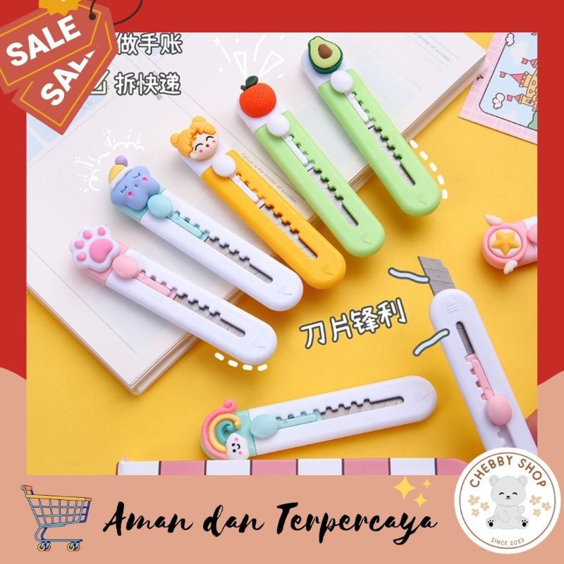 

CS.ID||PISAU CUTTER MINI MULTIFUNGSI LUCU PEMBUKA LUCU AMPLOP PAKET PENSIL SEKOLAH KARDUS PORTABLE ADA GANTUNGAN MUDAH DIBAWAH LUCU IMUT