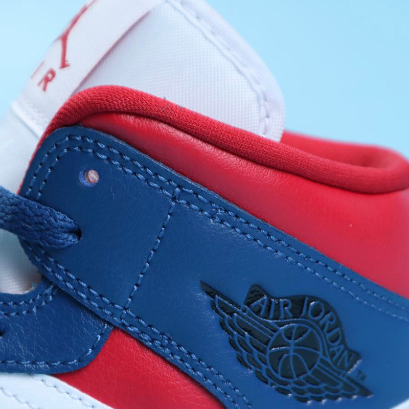 Air Jordan 1 Mid French Blue Gym Red