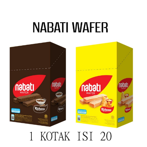 

NABATI WAFER 1 KOTAK ISI 20 (1karton12box)