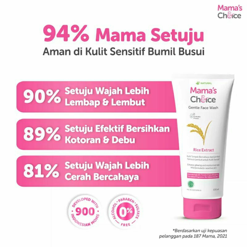Facial Wash Bumil | Mama's Choice Gentle Face Wash 100ml