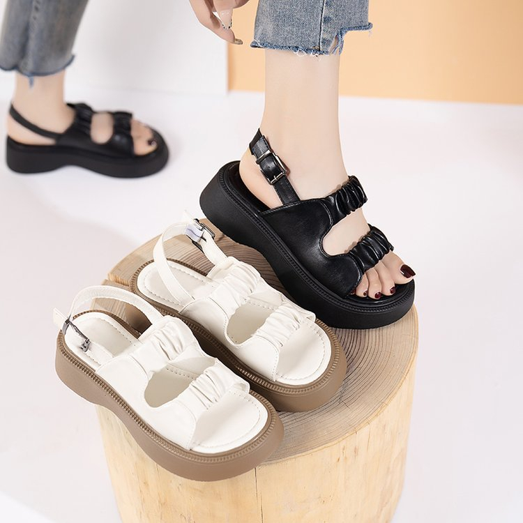 [DUNIA FASHION] DF 643 Sandal Wedges Sandal Tali Wanita Korea Import Premium Quality