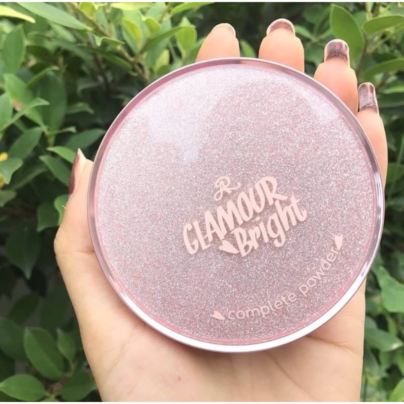 GLAMOUR BRIGHT COMPACT POWDER 2IN1 / BEST SELLER/ ORIGINAL THAILAND / ALAS BEDAK MUKA / GLITTER