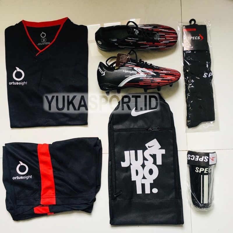 Paket Komplit Sepatu Bola Anak Specs Lighspeed Bestseller