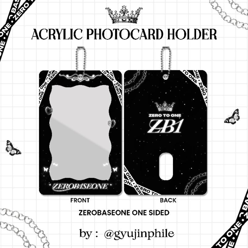 [PO] ACRYLIC PHOTOCARD HOLDER BOYSPLANET WANG ZIHAO & ZEROBASEONE ZB1