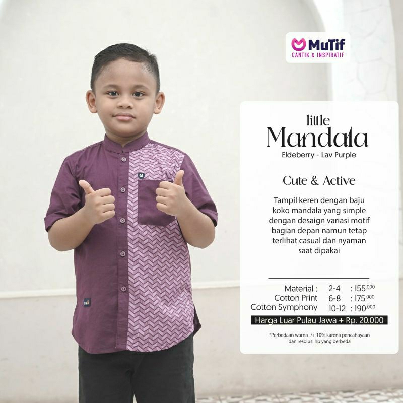 Mutif Sarimbit Gayatri Eldeberry Purple Mutif Man Mandala Little Mandala Little Gayatri Baju Muslim Gamis Sarimbit Keluarga Family Series Terbaru Ori Lebaran 2023