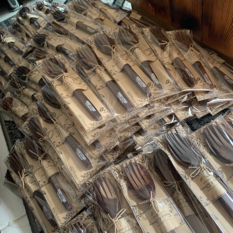 souvenir sendok garpu rustic / souvenir sendok garpu kayu