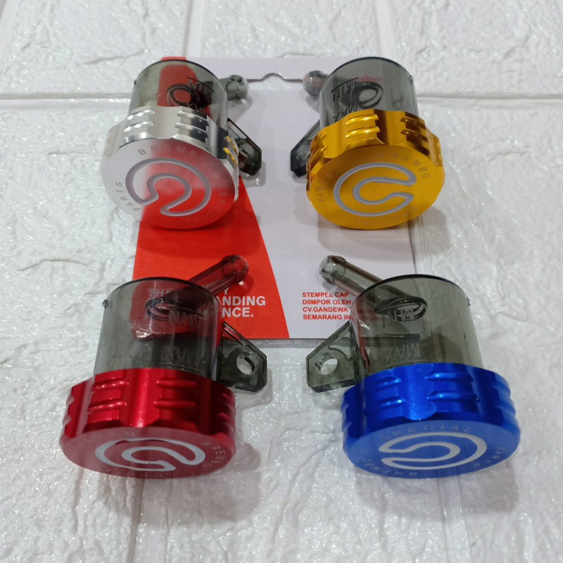 Tabung Minyak Rem Thailand Smoke Kecil atau Tabung Minyak Rem Logo Full Cnc