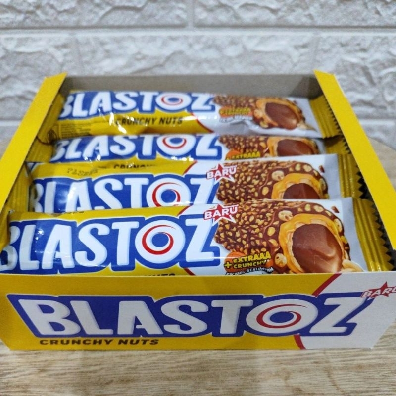 

BLASTOZ, Chocolate dan Choco Nut. 1 Box isi 12 pcs @24gr