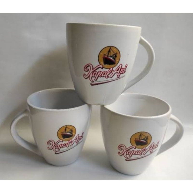 MUG KERAMIK KAPAL API PUTIH