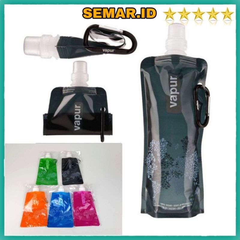 VAPUR Botol Minum Lipat  Camping Hiking Drinking Bottle 500ml - V5 - Multi-Color