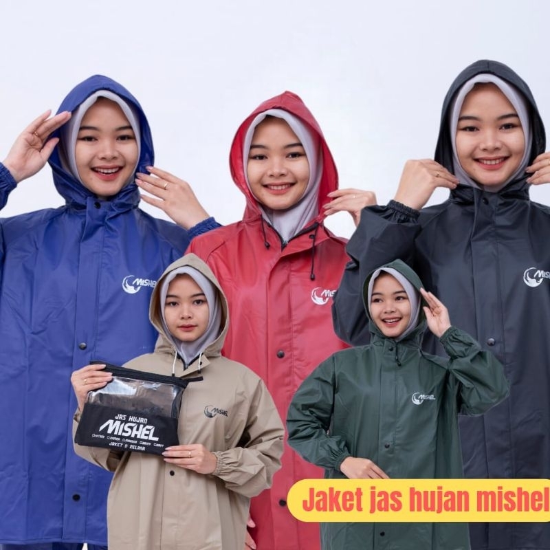 Jas hujan baju saja bahan PVC by MISHEL Original