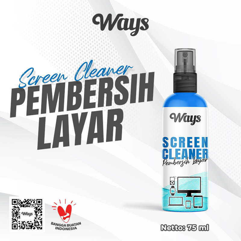 A013 | WAYS Screen Cleaner Pembersih Layar Handphone Hp Laptop Kacamata Lensa Kamera Elektronik