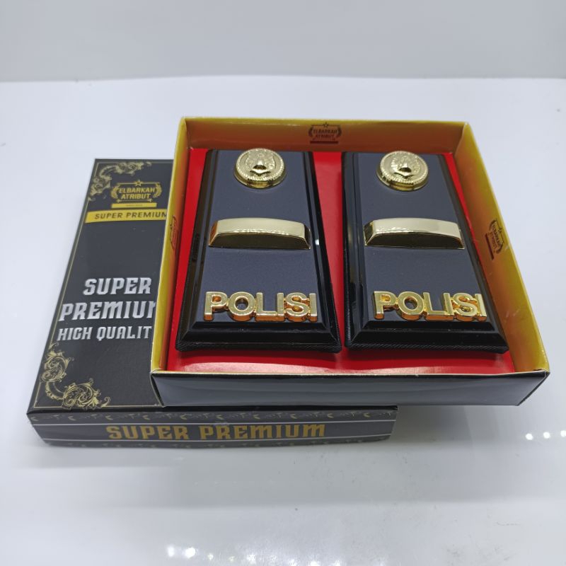 PANGKAT PDH IPDA POLISI FULL AKRILIK DOVE LIS HITAM PREMIUM