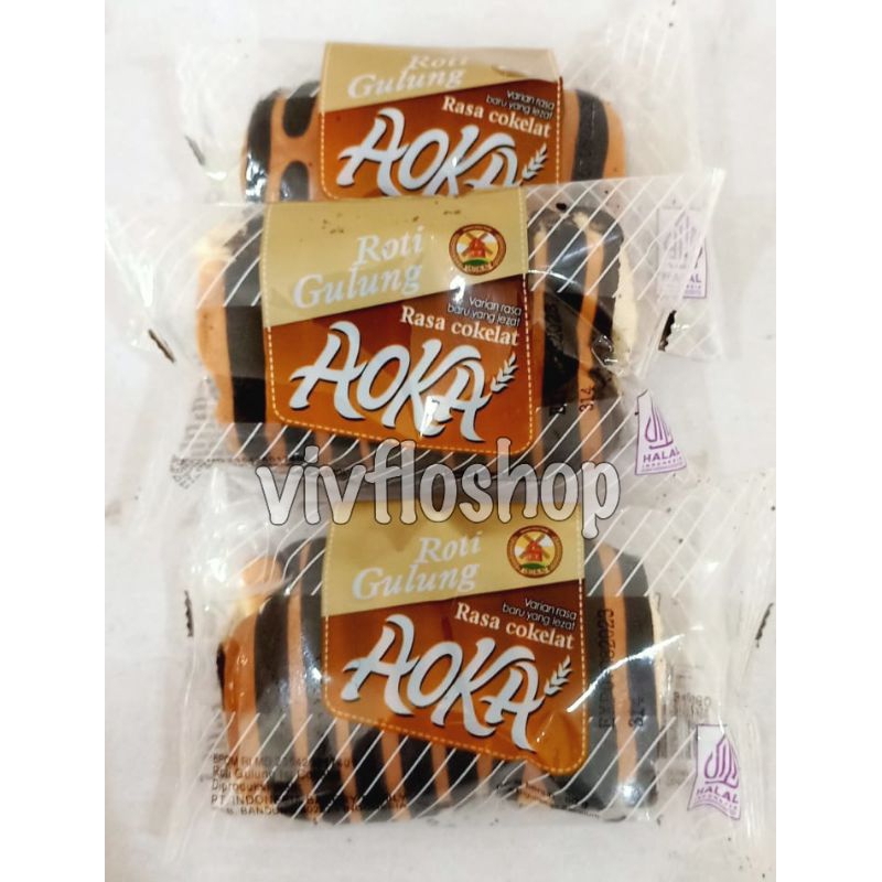 

Roti Gulung Aoka (Rasa Coklat & Keju) 60 gr