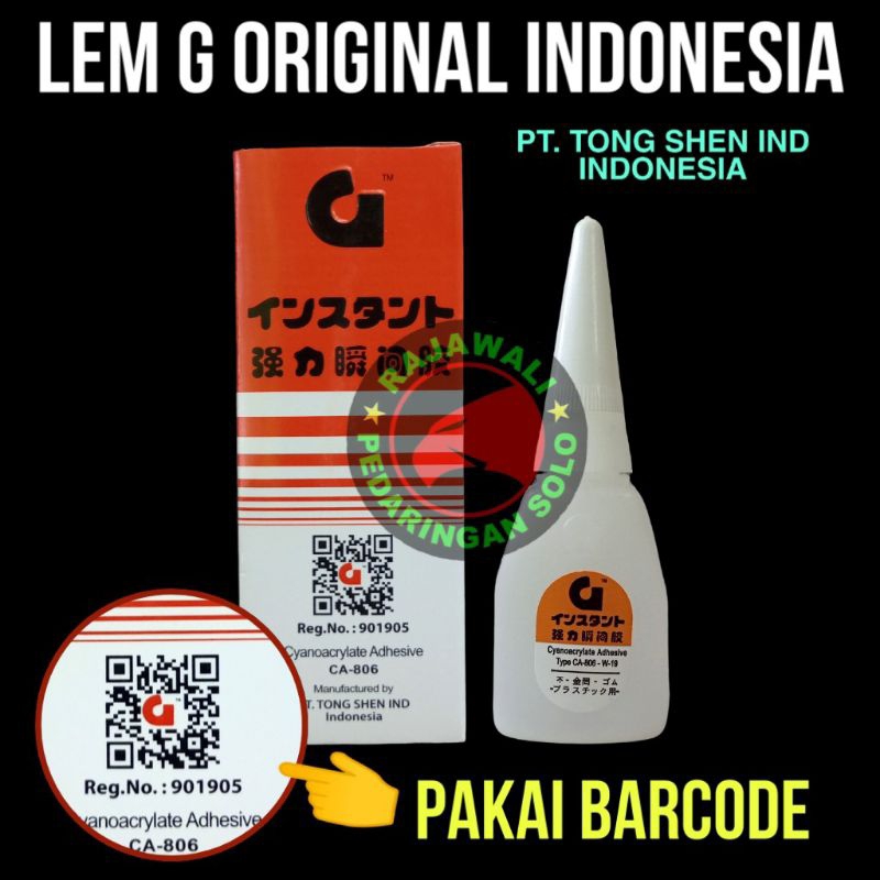 

LEM G ASLI TONG SHEN IND INDONESIA BARCODE LEM KOREA ASLI ORIGINAL CA806