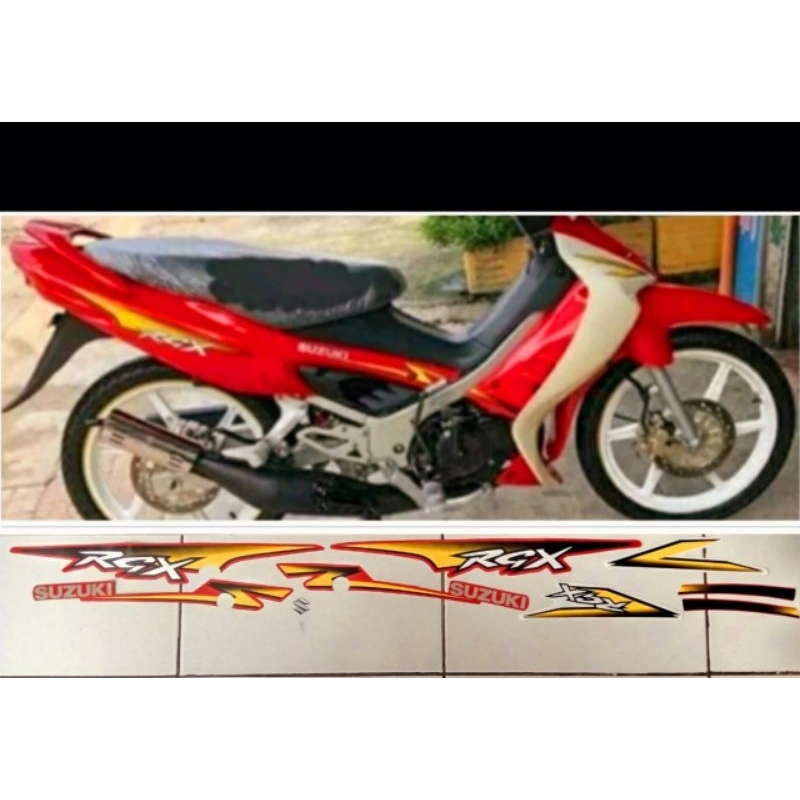 Striping Suzuki RGX 120 merah