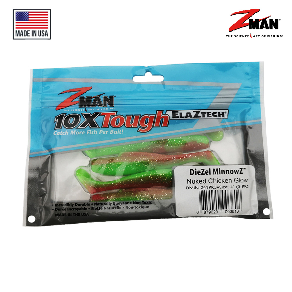 ZMAN DieZel MinnowZ 4" Soft Lure Umpan Pancing Buatan