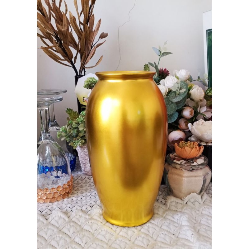 VAS BUNGA EMAS CANBERA TINGGI / VAS BUNGA GOLD / VAS GOLD / VAS EMAS