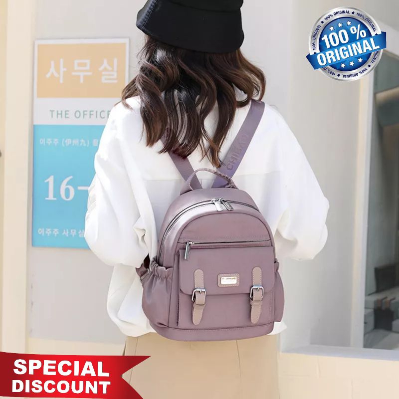 ORIGINAL Tas Ransel Chibao Wanita IMPORT KOREA Super Tebal Elegan Design Terbaru