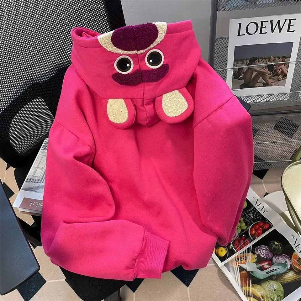 Sweater Hoodie Disney Lotso Cute High Quality Premium Size M L XL / Atasan Wanita 2023 Switer Hoodie Unisex Viral Sweter Hoodie Pria Wanita Korea Style Import Sweatshirt Wanita