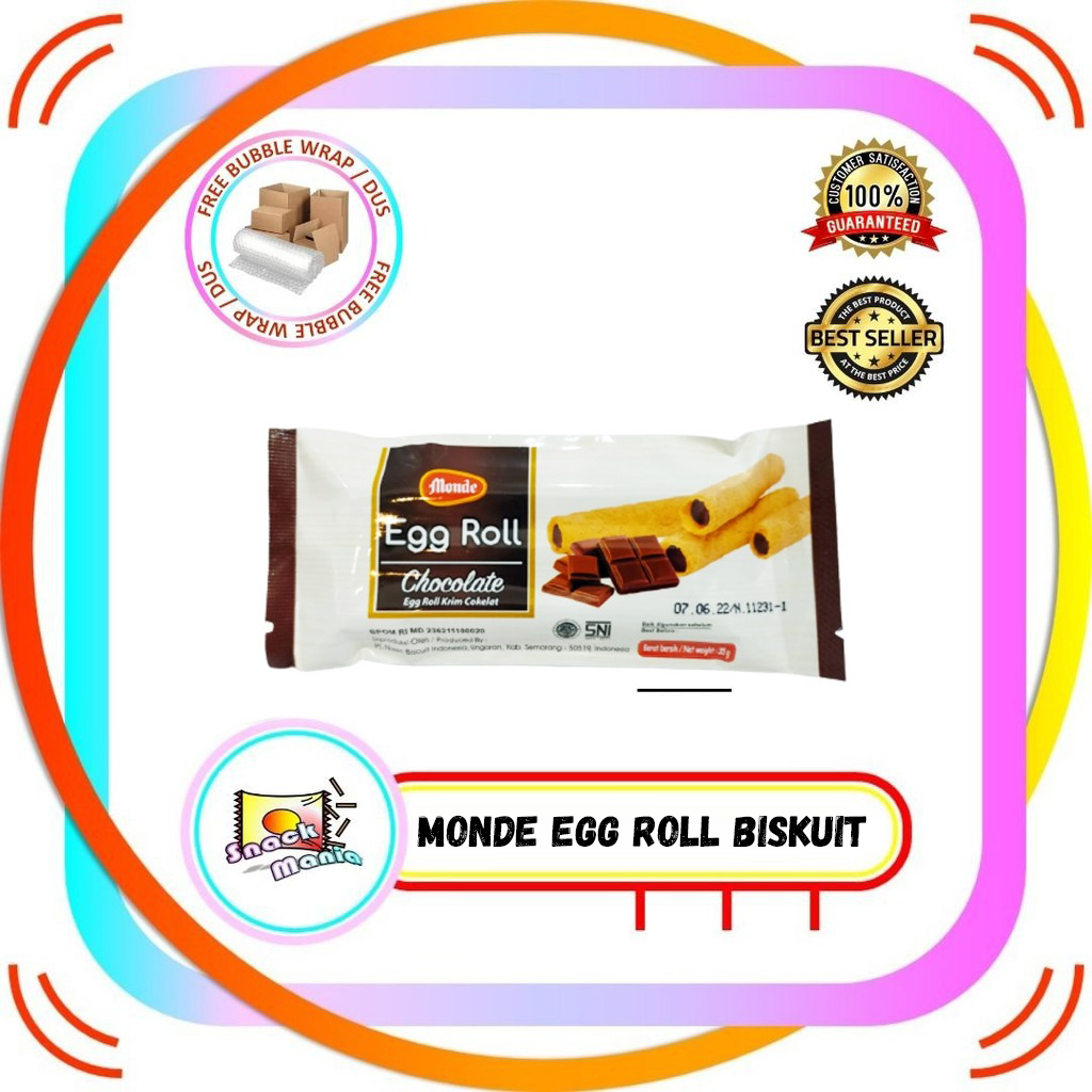 

Monde Egg Roll Chocolate Stick Biskuit 35 gr