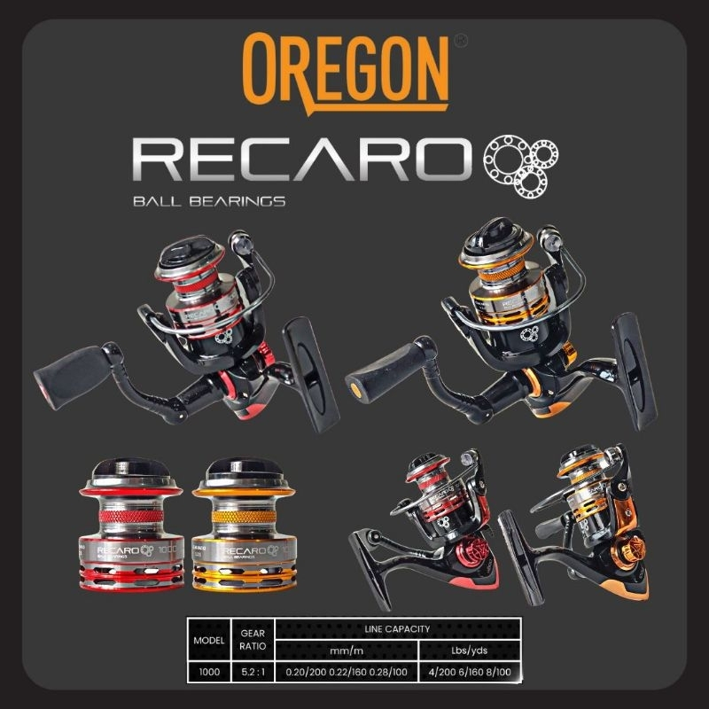 Reel Oregon Recaro ball bearings 1000 reel kuat interchangeable handle