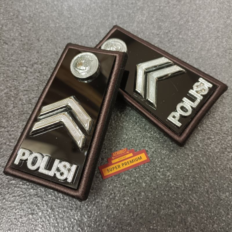 PDH PANGKAT BRIPTU FULL AKRILIK GLOSS LIS COKLAT BORDIR PREMIUM