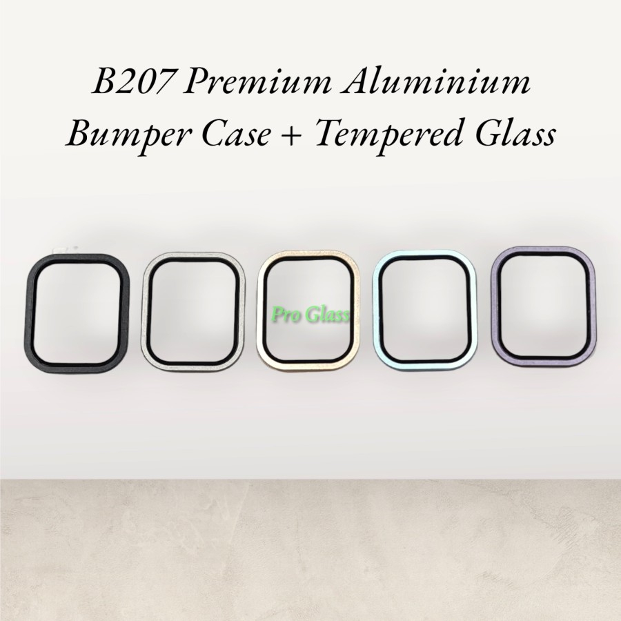 B207 Apple Watch 49mm ULTRA Aluminium Bumper Case Tempered Glass