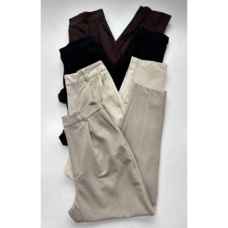 Unq basic city trousers pants  // Unq basic flare pants (No Kancing)