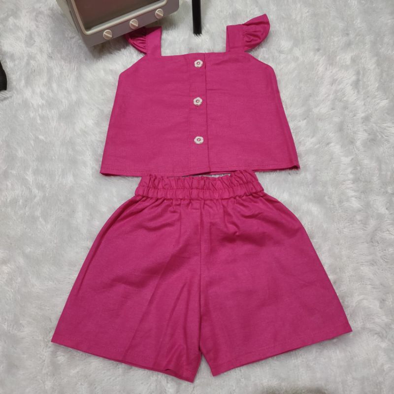 ONESET ANAK LOPIKA BAHAN KATUN LINEN USIA 1-5TH