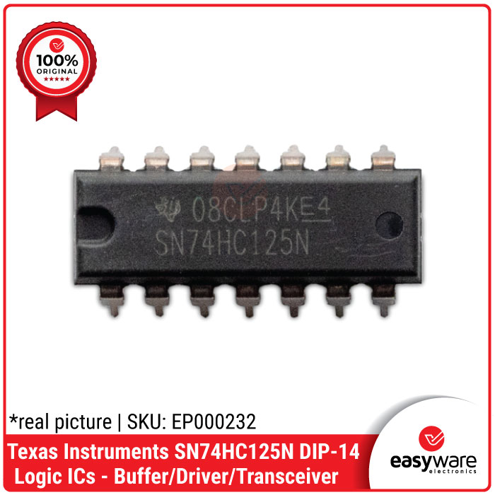 IC SN74HC125N 74HC125N DIP-14 ORIGINAL IC LOGIC BUFFER 74HC125