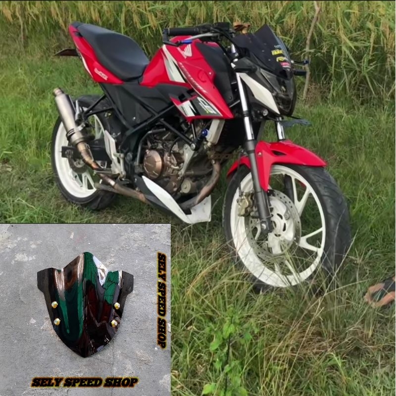 VARIASI VISOR CB 150 R NEW MODEL TERBARU WINDSHIELD CB 150 PLUS BAUT VARIASI