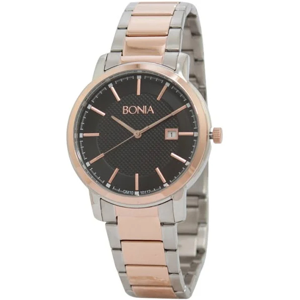 JAM TANGAN PRIA BONIA BNB10112-1632 SILVER ROSE GOLD ORIGINAL