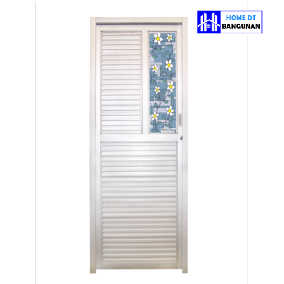 Wing King Door Stylish Pintu Kaca + Kusen Alumunium / Pintu Kamar mandi Toilet