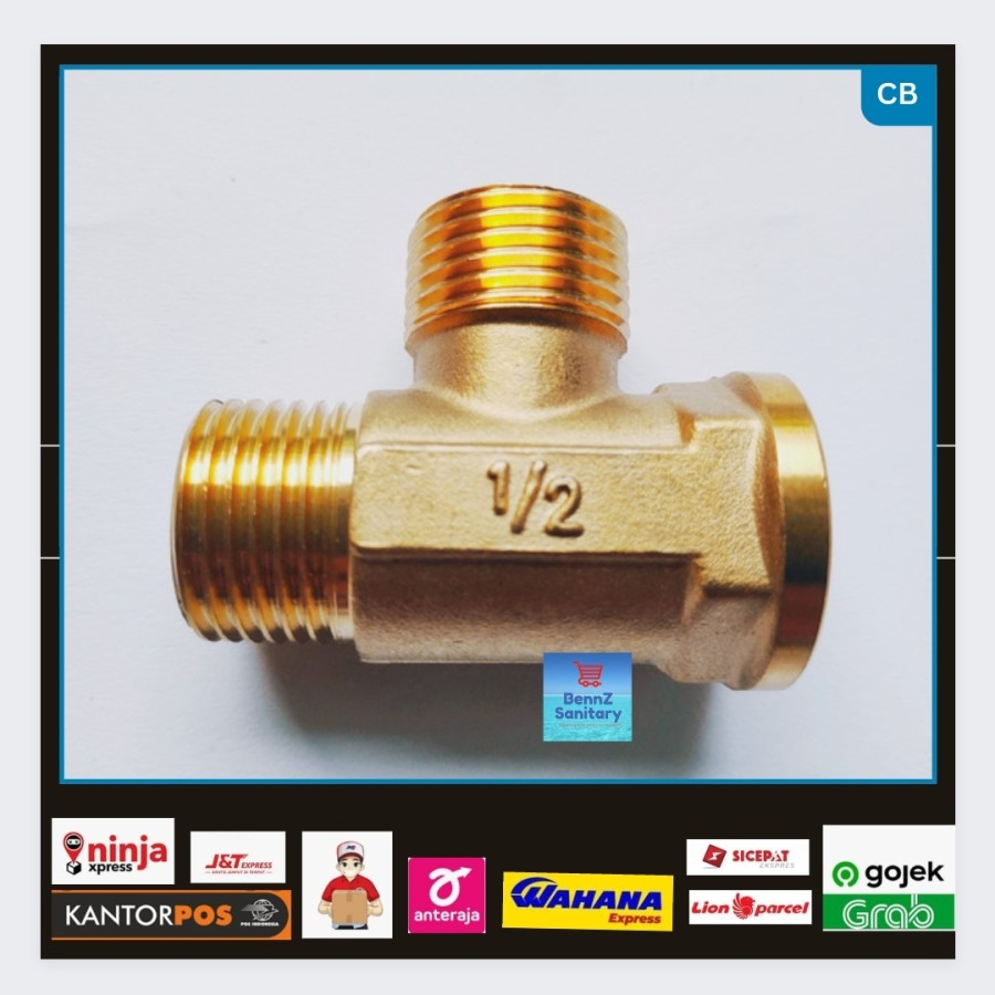 nipple tee shower kloset duduk, sambungan slang shower kloset duduk