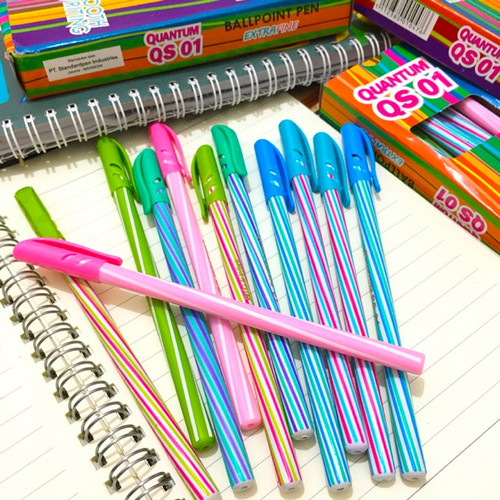

Bolpen Pulpen Bolpoin Standard Quantum QS 01 / QS-01 Smooth Writing ( 1 Pcs )