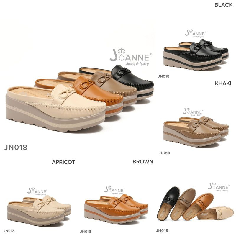 JOANNE Sepatu Wedges Slop Shoes #JN018 ORIGINAL