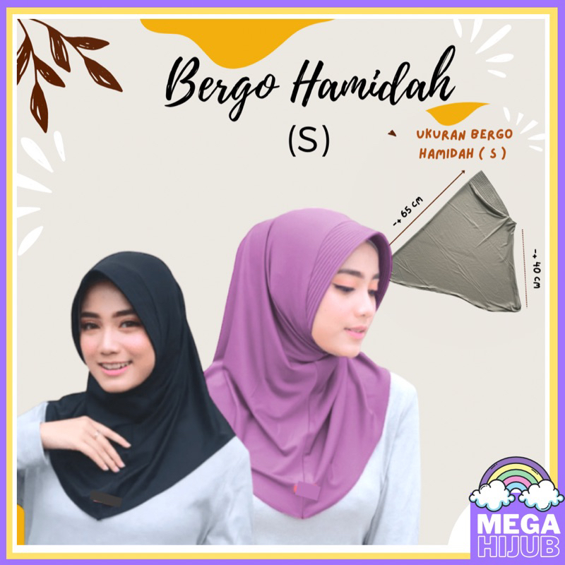 ( S ) Daily Bergo Hamidah hijab sport standart bymegahijub