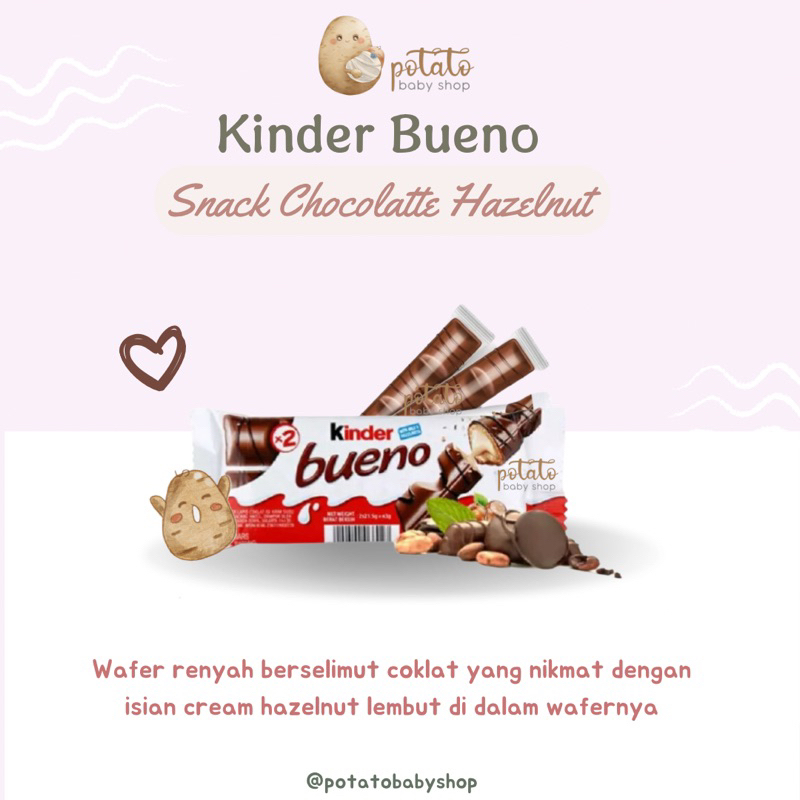 Kinder Bueno Chocolate Hazelnut - Snack Cokelat