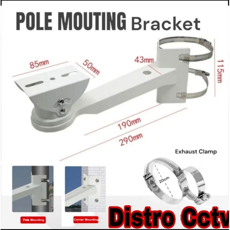 Bracket Kamera Cctv Outdoor / Bracket Tiang Kamera Cctv Housing High Quality Kokoh